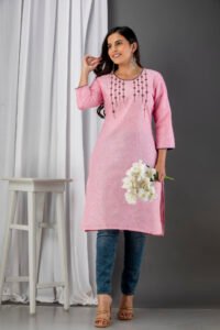 baby-pink-south-cotton-vertical-embroidered-regular-kurta
