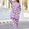 floral print lavender co ords set with pockets floral print lavender co ords set with pockets